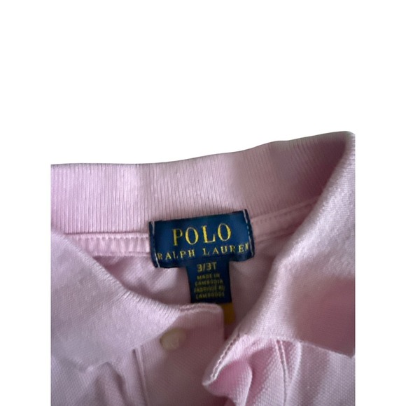 Polo Ralph Lauren Kids Pink Short Sleeve Polo Shirt Toddler Size 3/3T - Picture 2 of 3